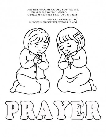 Best Photos of Praying Coloring Pages Preschool - Bible Praying ...