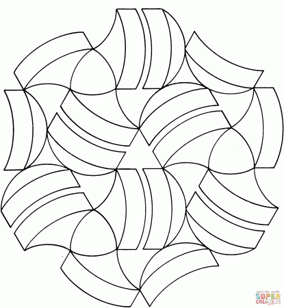 Optical Illusion 23 coloring page | Free Printable Coloring Pages
