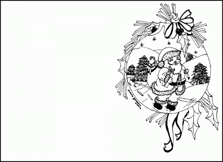 COLORING CHRISTMAS CARDS Â« Free Coloring Pages