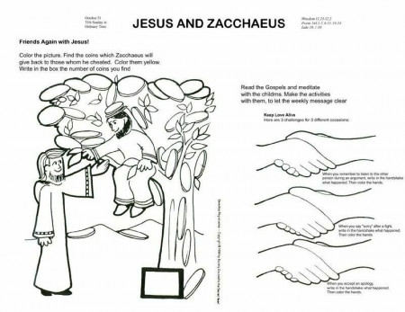 Free Coloring Pages Zacchaeus - Coloring