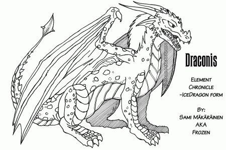 11 Pics of Cool Ice Dragon Coloring Pages - Cool Ice Dragon Head ...