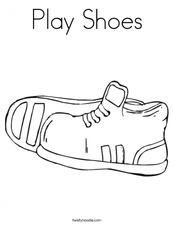 Play Shoes Coloring Page - Twisty Noodle