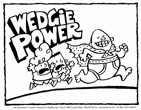 Coloring & Activity Pages: "Wedgie Power" Coloring Page