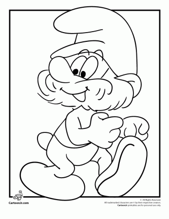 Smurf For Kids - Coloring Pages for Kids and for Adults