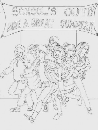 Last day of school coloring pages for kids