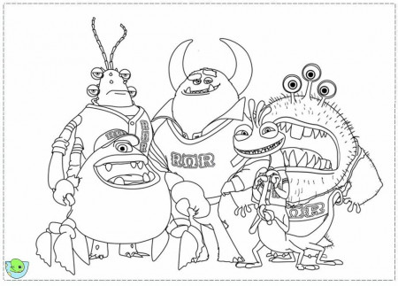 Monsters University Coloring page- DinoKids.org
