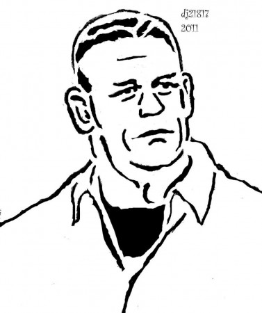 John Cena Coloring Pages Printable Wwe John Cena Coloring Pages ...