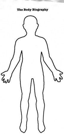 Human Body Outline Printable – Clipartsco Person Outline Coloring ...
