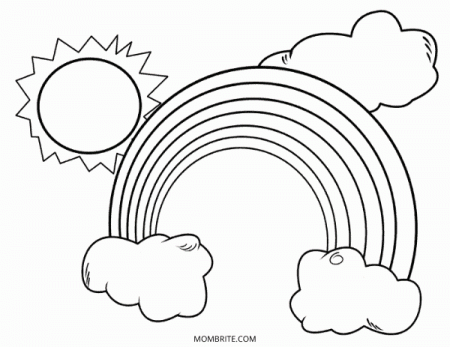 Free Printable Rainbow Templates and Coloring Pages for Kids | Mombrite