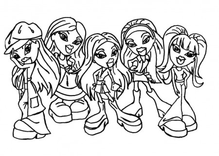 Drawing Bratz #32464 (Cartoons) – Printable coloring pages