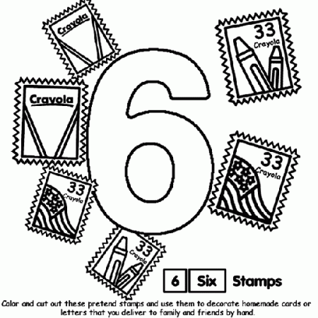 Number 6 Coloring Page | crayola.com