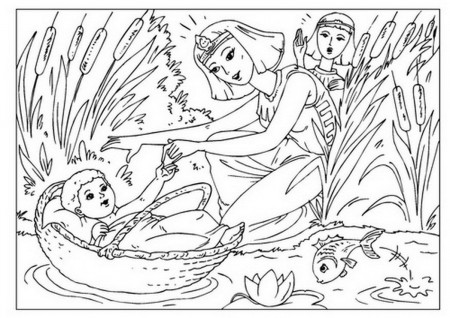 coloring-page-baby-moses-ren-church-539146 Â« Coloring Pages for ...