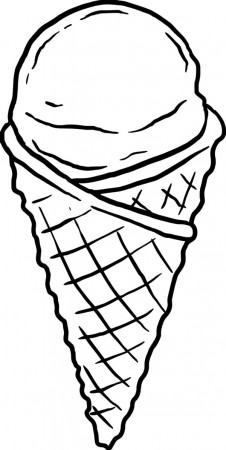 Drawing Ice Cream Cone Coloring Pages | Bulk Color