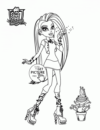 Venus McFlytrap Monster High coloring page for kids, for girls ...