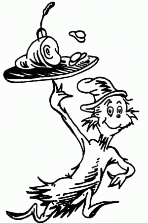 9 Pics of Fish Cat In Hat Printable Coloring Pages - Cat Hat ...