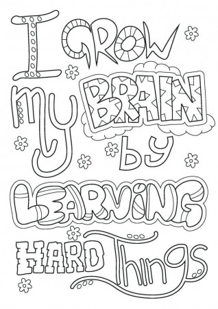 Free Growth Mindset Coloring Pages PDF | Growth mindset quotes, Quote coloring  pages, Growth mindset for kids