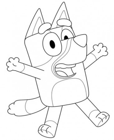 Free & Easy To Print Bluey Coloring Pages - Tulamama