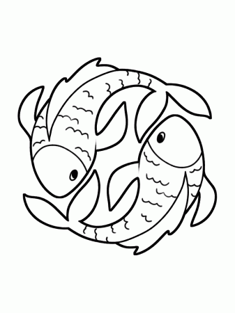 Horoscope Coloring Pages b pisces Printable 2021 3333 Coloring4free -  Coloring4Free.com