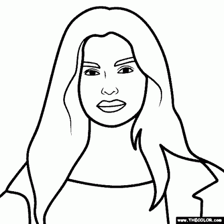 Addison Rae Coloring Page