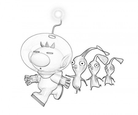 White pikmin coloring pages