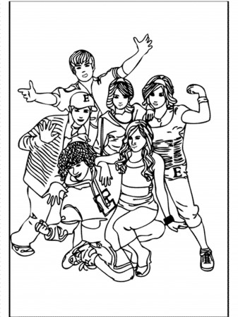 high school musical coloring pages for girls printable - Printable ...