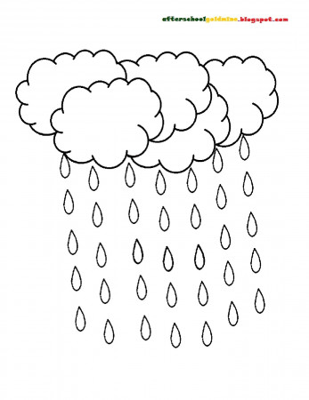 clouds+and+raindrops.jpg 1,236×1,600 pixels | Coloring pages ...