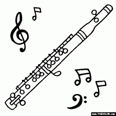 Musical Instruments Coloring Pages