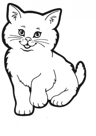 ANIMALS COLORING PAGES: Cute Baby Cats - Coloring Pages Animal ...