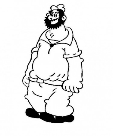 Bluto Popeye Coloring Pages | Cartoon Coloring pages of ...
