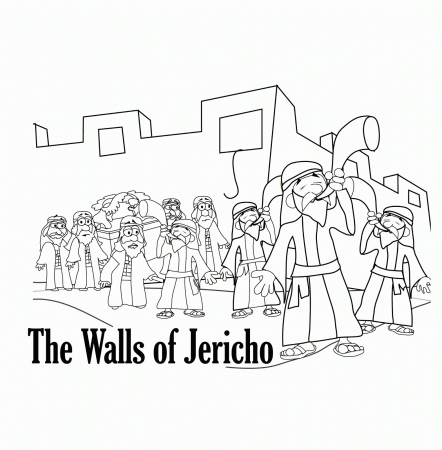 7 Pics of Joshua And Jericho Coloring Pages - Joshua and Walls of ...