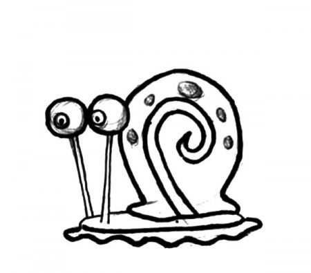 Gary The Snail Coloring Page
