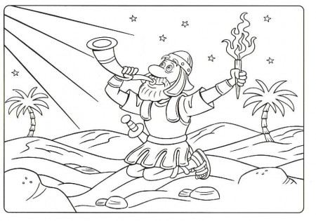 Gideon Coloring Page | Judges: Gideon for Kids | Pinterest ...