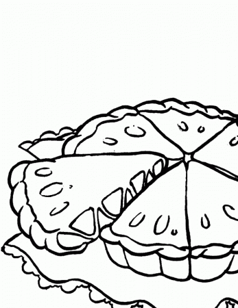Apple pie Coloring Page - Handipoints