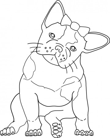 French Bulldog | Free Coloring Pages on Masivy World