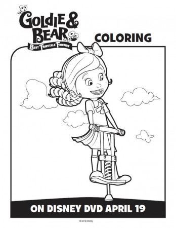 Disney Junior Goldie and Bear Coloring Pages & Activity Sheets