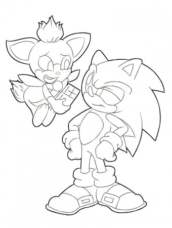 Online Coloring Pages Sonic - Coloring