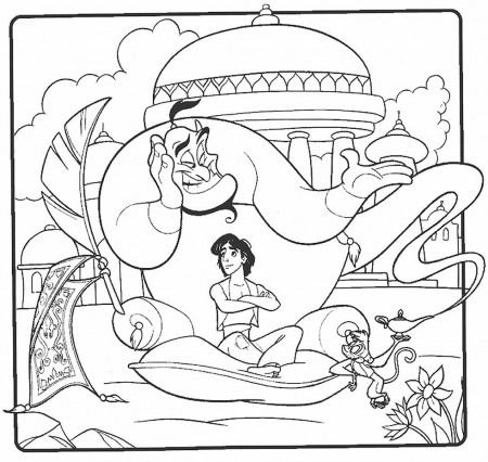 Aladdin S - Coloring Pages for Kids and for Adults