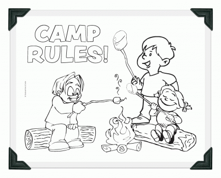 Church Camping Coloring Pages - Coloring Pages For All Ages