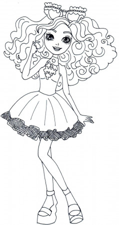 Free Printable Ever After High Coloring Pages: Madeline Hatter ...