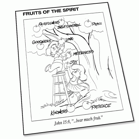 Fruit of the Spirit - Coloring Page - Super Church