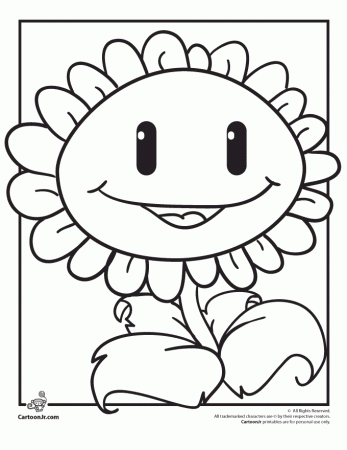Plants Vs Zombies - Coloring Pages for Kids and for Adults