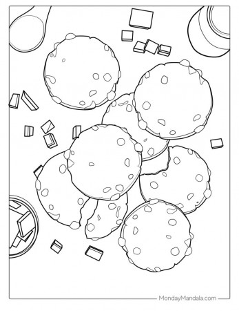 30 Food Coloring Pages (Free PDF Printables)