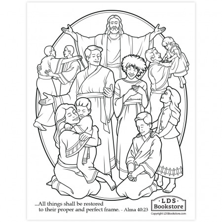 All Things Shall Be Restored Coloring Page - Printable