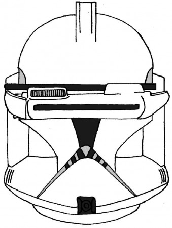 Clone Trooper Helmet Coloring Pages - HiColoringPages
