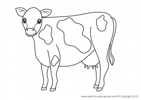Cow Coloring Pages - VoteForVerde.com