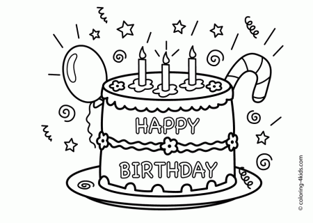 Happy Birthday Coloring Pages 2016 - Dr. Odd