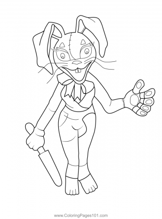 Vanessa FNAF Coloring Page for Kids - Free Five Nights at Freddy's  Printable Coloring Pages Online for Kids - ColoringPages101.com | Coloring  Pages for Kids