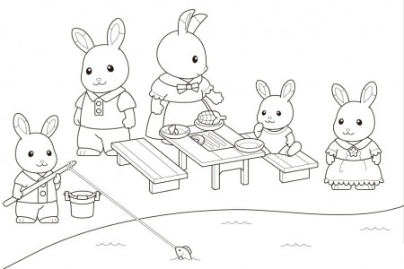 Sylvanian coloring pages