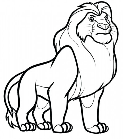 Lion-to-print - Lion Kids Coloring Pages