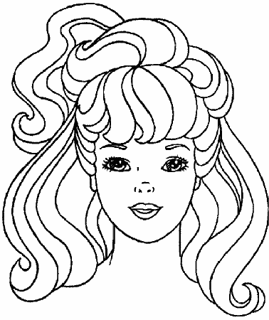 Long Hair coloring pages